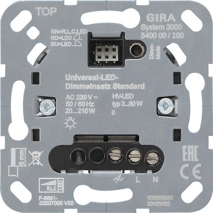 Gira Non-Design S3000 Uni.leddim.-B.el. standard basiselement