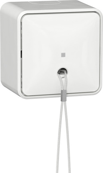 Gira Opbouw Treksch. uit-wis + montagepl. opbouw Z.wit