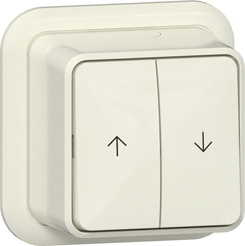 Gira Opbouw Wipjl.SCH. pijlsymbolen K/P opbouw CR.wit