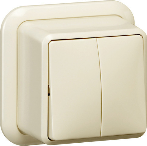 Gira Opbouw Wipsch. serie + K/P opbouw CR.wit