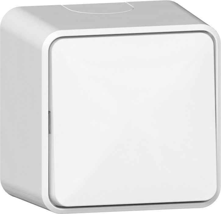 Gira Opbouw Wipsch. uit-wis + montagepl. opbouw Z.wit