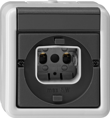 Gira Spatwaterdicht opbouw IP44 Lichtsig. bajonet spatwaterd. opbouw grijs Gira Spatwaterdicht opbouw IP44 Lichtsig. bajonet spatwaterd. opbouw grijs