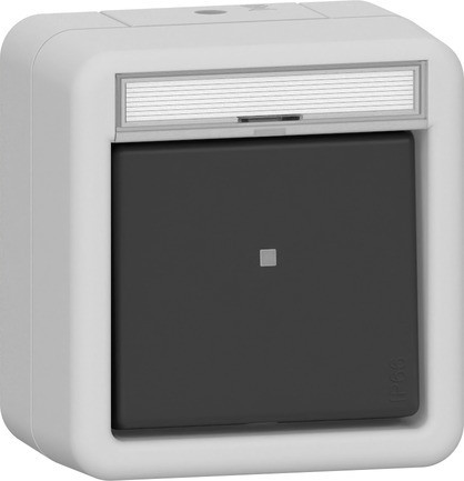 Gira Spatwaterdicht opbouw IP66 Wipsch. uit 2-P TK WD opbouw grijs