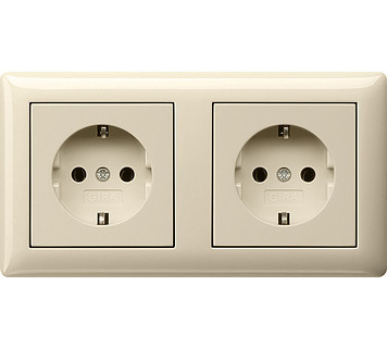 Gira Standaard 55 WCD/Ra 2-V voorg. + afd.R. T10 standard 55 CR.wit