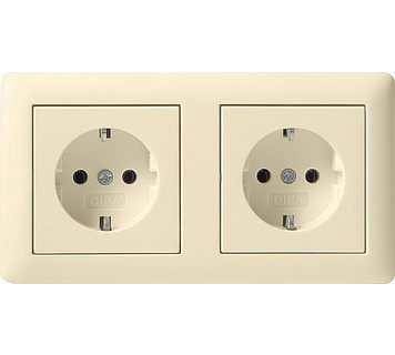 Gira Standaard 55 WCD/Ra 2-V voorg. + afd.R. T5 standard 55 CR.wit