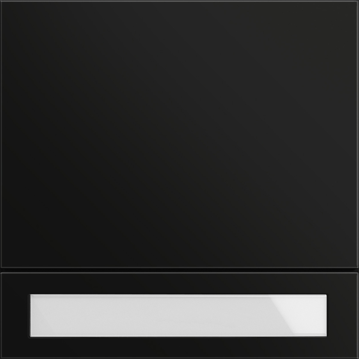 Gira System 106 Belknopmod. 1-V system 106 zwart M