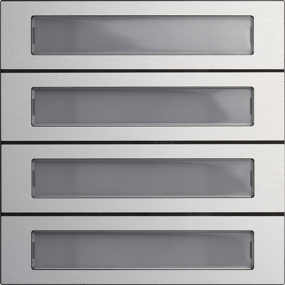 Gira System 106 Belknopmod. 4-V system 106 aluminium(geanod.)