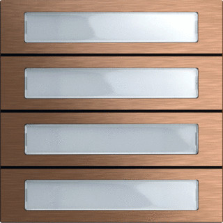 Gira BELKNOPMOD 4V S106 BRONS