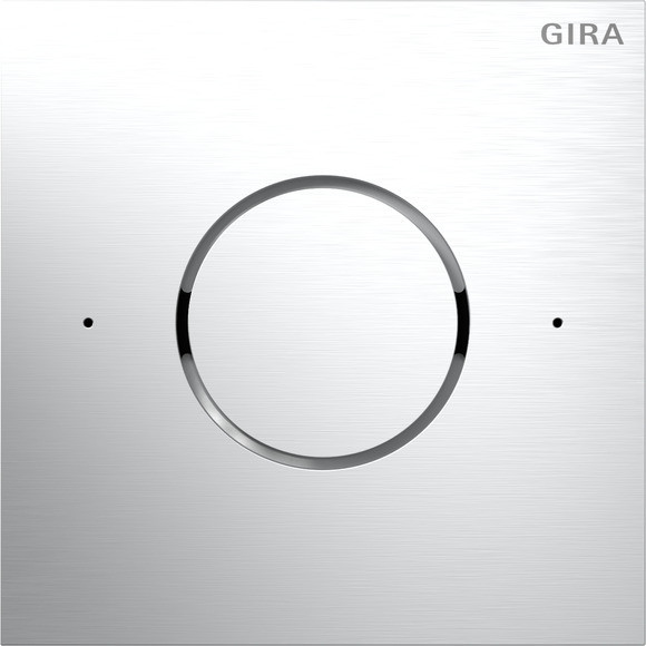 Gira System 106 Frontpl. spraakmod.ip system 106 aluminium(geanod.)