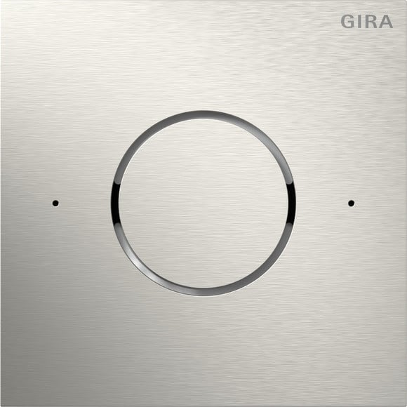 Gira System 106 Frontpl. spraakmod.ip system 106 edelstaal