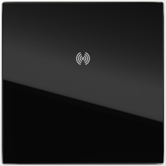 Gira VKP Blinde mod.rfid + ob-beh. 1-V system 106 GL.zwart/verkeerswit(gel.