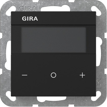 Gira System 55 Across programs Binnenklimaatsens. komfort KNX system 55 zwart M