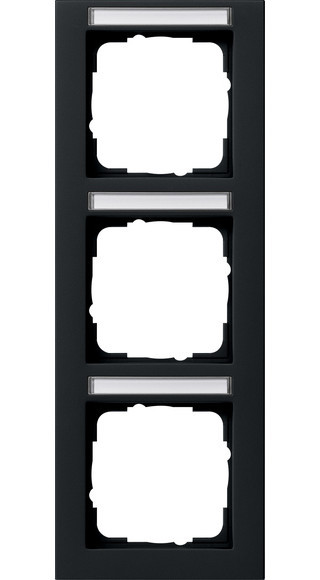 Gira System 55 Gira E2 Afd.R. 3-V vert. TK e2 zwart M