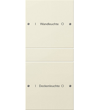 Gira System 55 Across programs Wippenset 2-V (1+1) beschr. system 55 CR.wit(gel.)