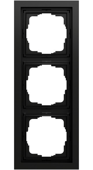 Gira System 70 Gira F200 Afd.R. 3-V vlak F200 zwart m(gel.)