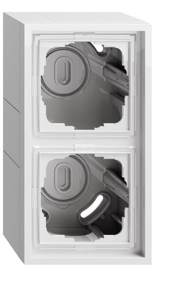 Gira System 70 Gira F300 Ob-Beh. 2-V + afd.R. F300 Z.wit