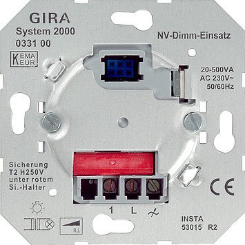 Gira S2000 LV-dim.B.el. 20-500va system 2000