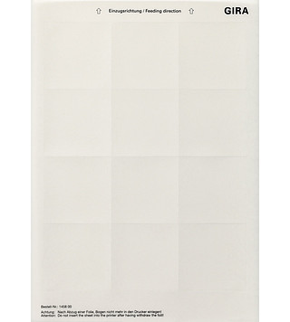 Gira TEKSTVEL 62,0X62,0MM 12ST