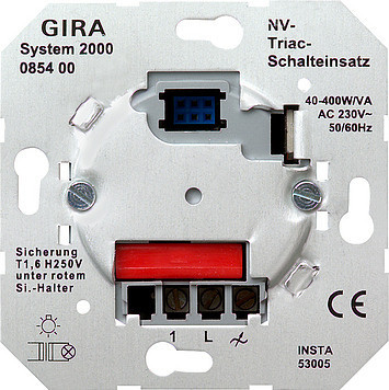 Gira Non-Design UP S2000 Triac-schakelb.el. system 2000 Gira Non-Design UP S2000 Triac-schakelb.el. system 2000