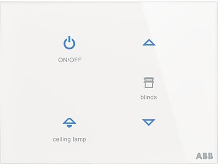 Glasstouch Sensor KNX -tacteo 4-voudig