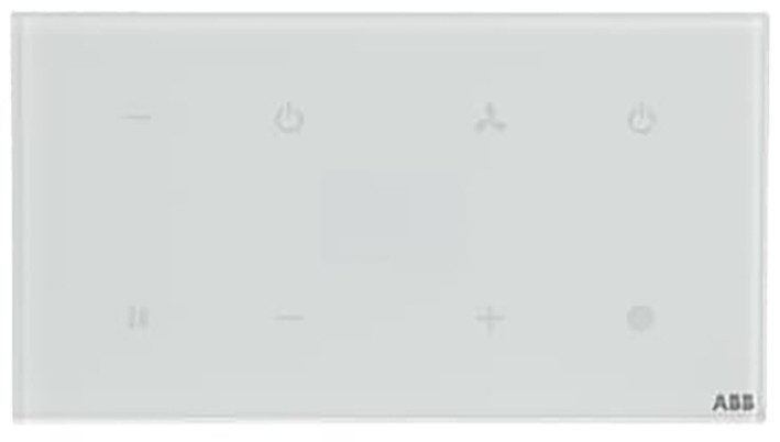 Glasstouch Sensor KNX -tacteo 4-voudig met RTC, horizontaal