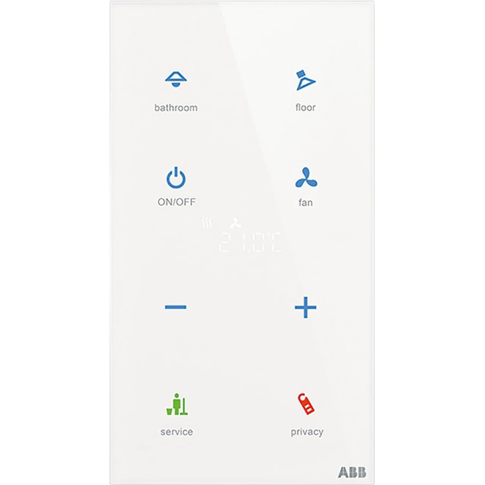 Glasstouch Sensor KNX -tacteo 4-voudig met RTC, vertikaal