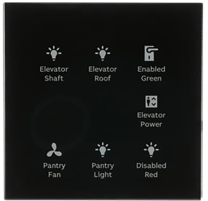 Glasstouch Sensor KNX -tacteo 6-voudig