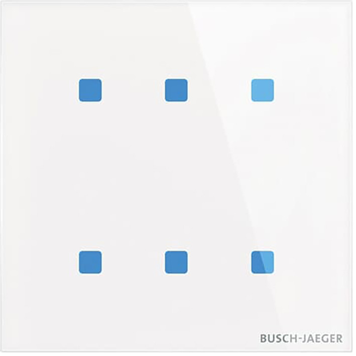 Glasstouch Sensor KNX -tacteo 6-voudig