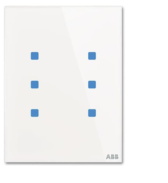 Glasstouch Sensor KNX -tacteo 6-voudig