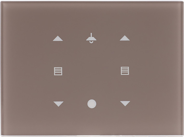 Glasstouch Sensor KNX -tacteo 6-voudig