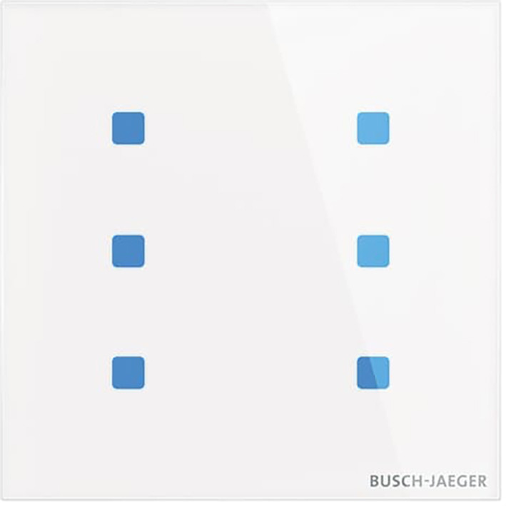 Glasstouch Sensor KNX -tacteo 6-voudig