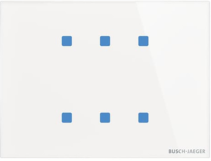 Glasstouch Sensor KNX -tacteo 6-voudig