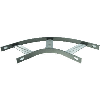 Gouda Holland scheepsladder RVS 316 bocht/hoekstuk kabelladder 90° 150x30mm