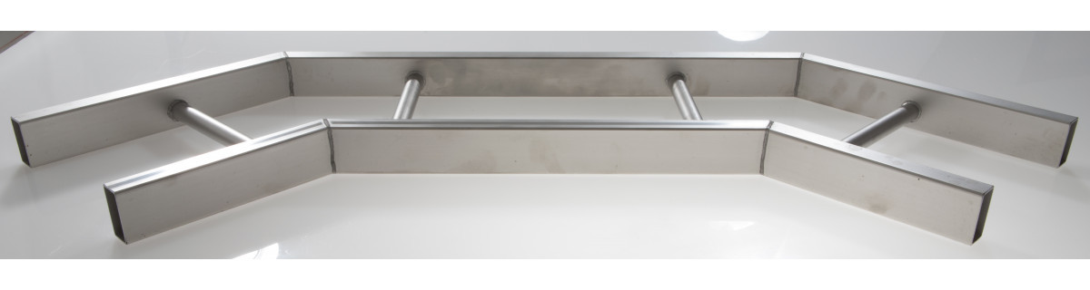 Gouda Holland Gouda Kabelladder Stre MK 40.600 RVS304 bocht 90°