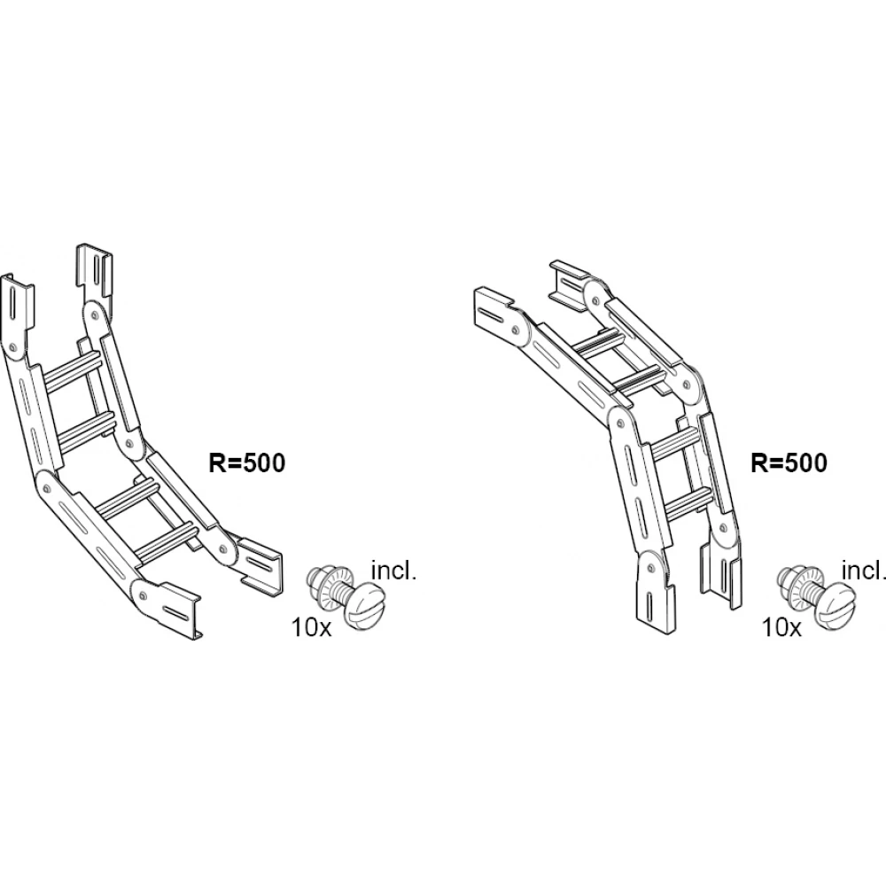 Gouda Holland unic 60.300 TV stijg/vervalstuk 90° R500