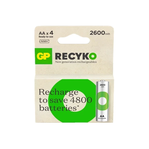 GP Recyko+ nimh batt 1,2V aa 2600mah carton