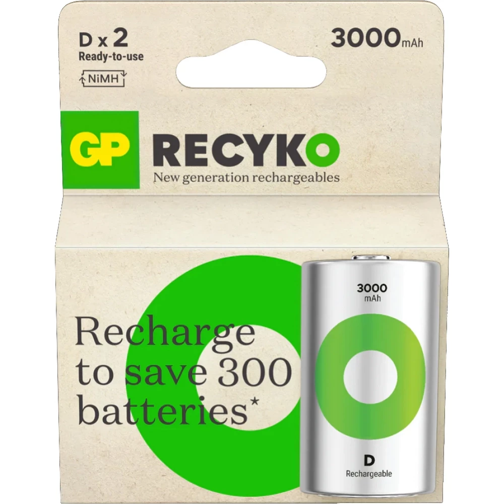 GP Recyko+ nimh batt 1,2V D 5700mah carton