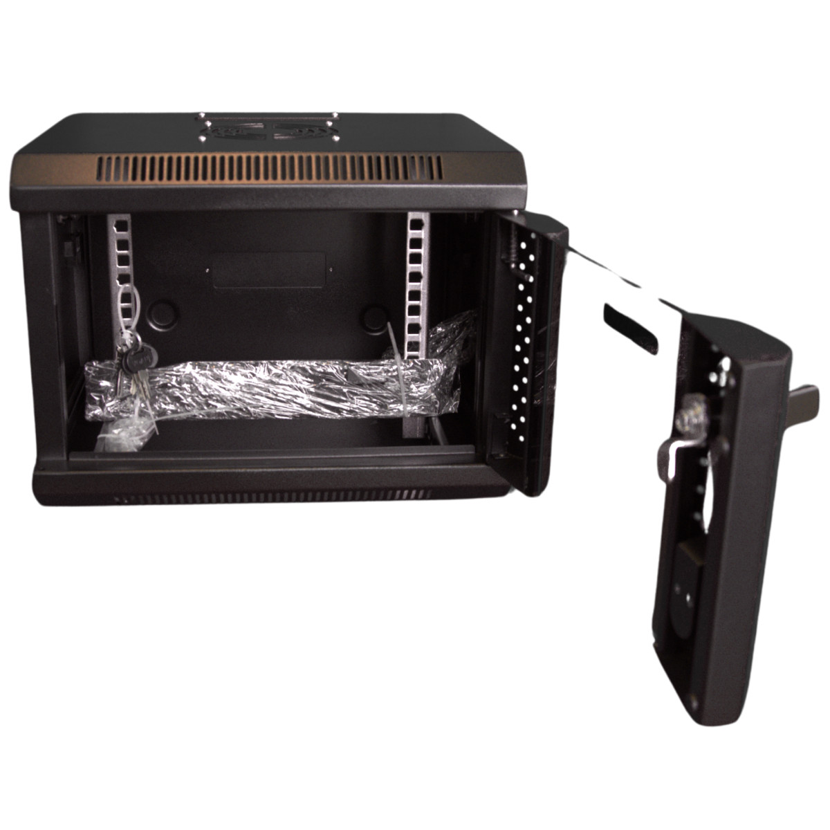 Grayle 10 Inch wandkast 4u met glazen deur – compact & krachtig