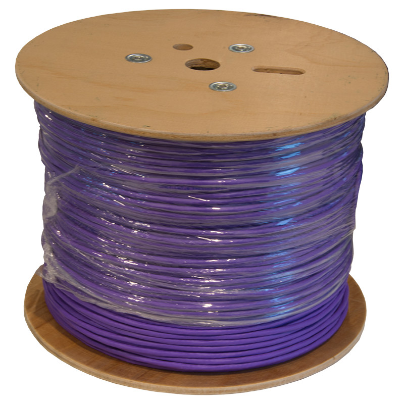 Grayle Cat.6 Bulk Kabel cat.6 utp soepel (7/0.196) LSZH paars (pant.267u) 500 meter