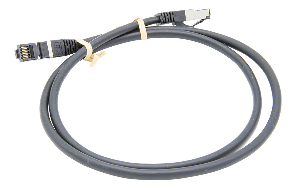 Grayle Cat8.1 S/FTP Patchkabel LSOH Cat8.1 S/FTP patchkabel 1M, 40G, zwart lsoh