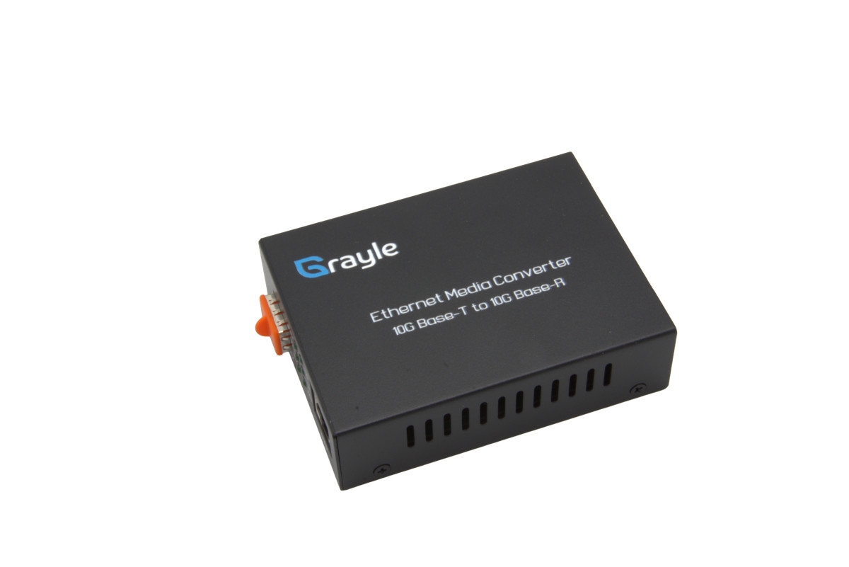Grayle Glasvezel Converter 10G SFP+ 10G Glasvezel media converter met SFP+, auto-snelheid van 1G tot 10G