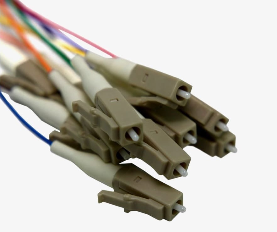 Grayle Optical Fiber LC/Upc pigtail MM om5 12 pieces 30MM striplength 2 meter