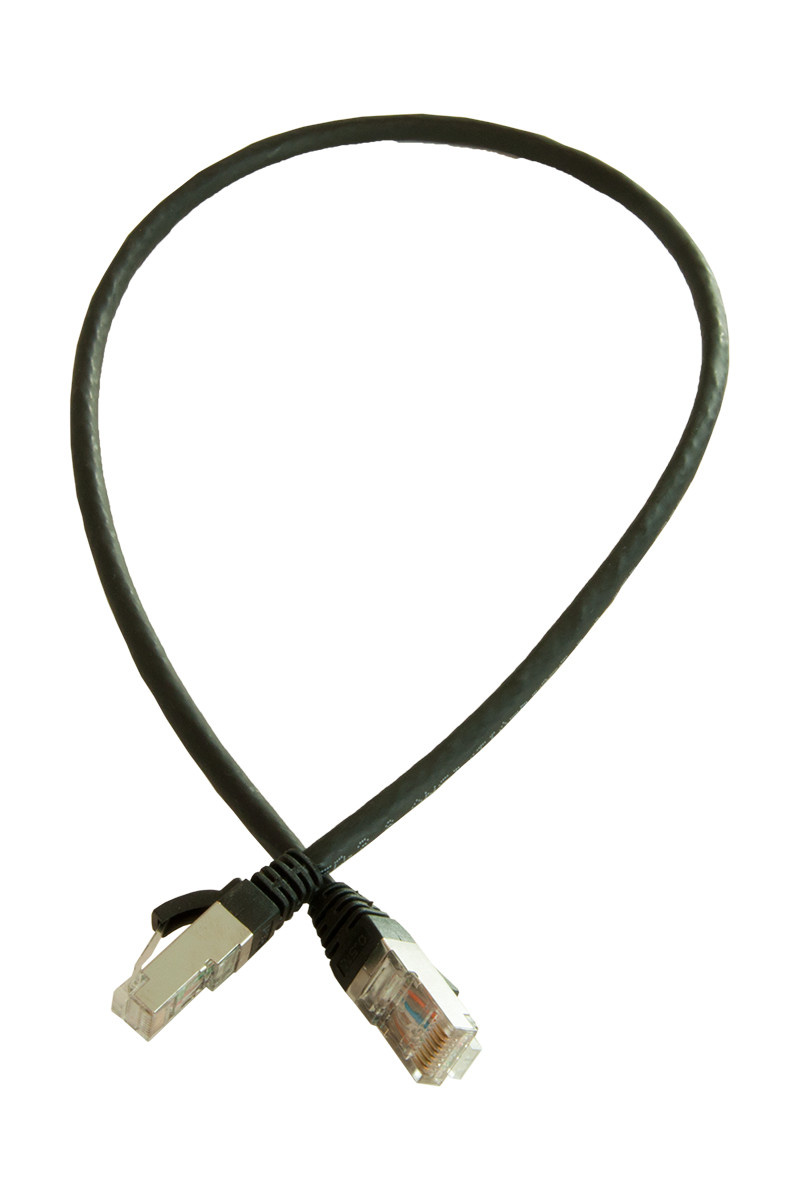 Grayle S/FTP cat.6a awg26 LSZH molded black 50.0M