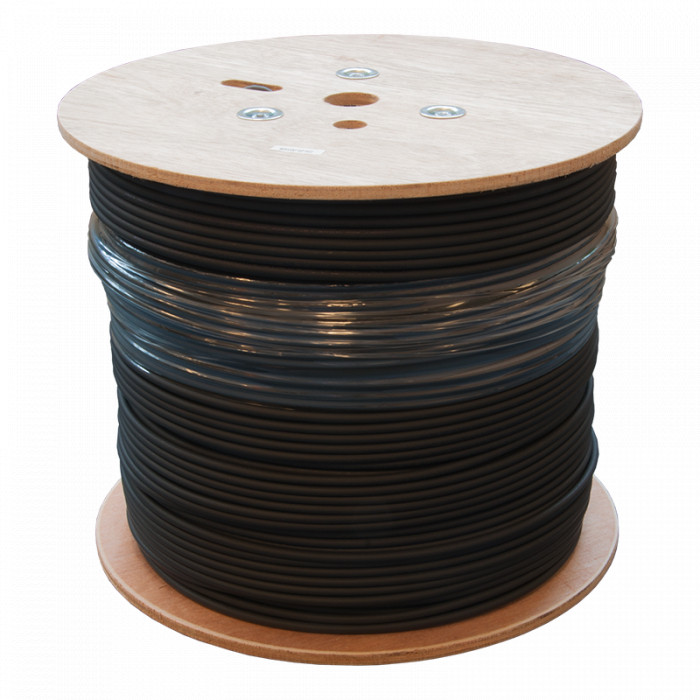 Grayle U/Utp cat.6 solid outdoor ldpe 24awg 1.0M black