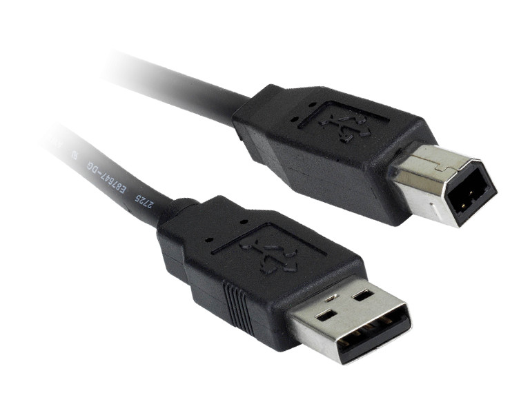 Grayle USB 2.0 Usb 2.0 kabel A male>b male 3.0 meter zwart