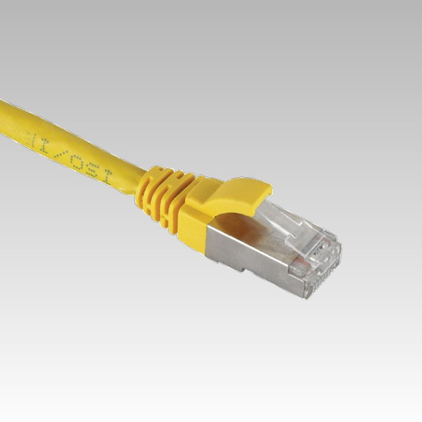 Grayle Zybrnet 10G Patch Kabel cat.6a awg26 (pimf) LSZH molded geel 5.0 meter