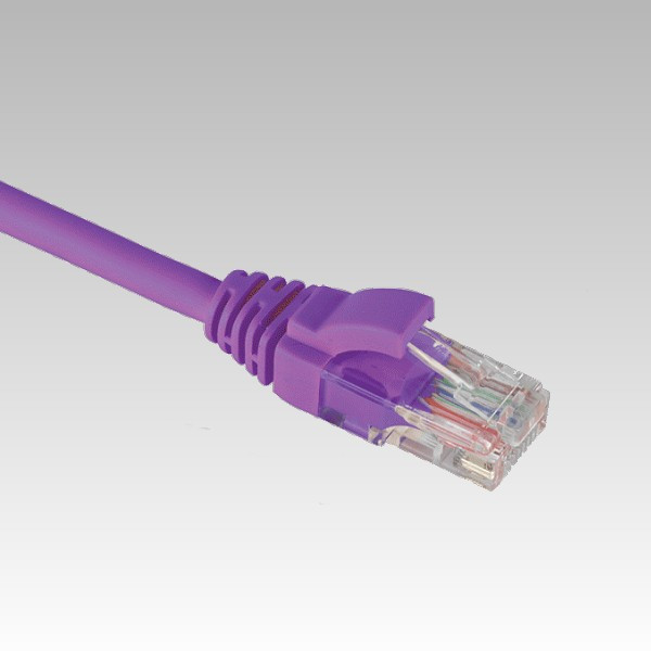 Grayle Zybrnet 500 Patch Kabel cat.6 U/utp molded LSZH W/C comp. level paars 1.0 meter