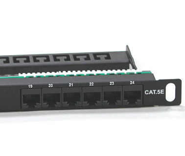 Grayle Zybrnet Patch Paneel unshielded category 5e 24-voudig 0.5he zwart