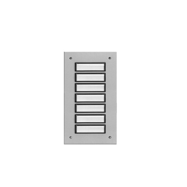 Grothe Etageplaat aluminium inbouw 7-voudig weersbestendig