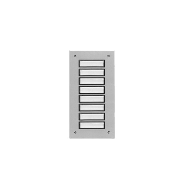 Grothe Etageplaat aluminium inbouw 8-voudig weersbestendig